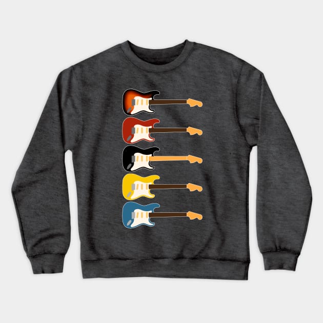 Guitar Harmony Crewneck Sweatshirt by MOCOPOCO